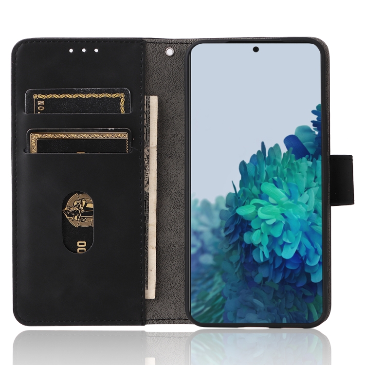  Samsung Galaxy S22 Fodral Skin Touch Läder Svart