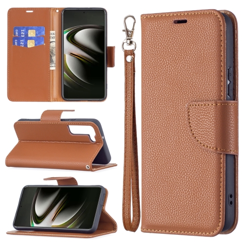  Samsung Galaxy S22 Fodral Litchi Shark Brun