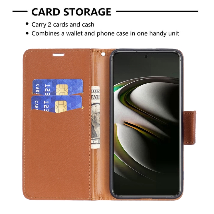  Samsung Galaxy S22 Fodral Litchi Shark Brun