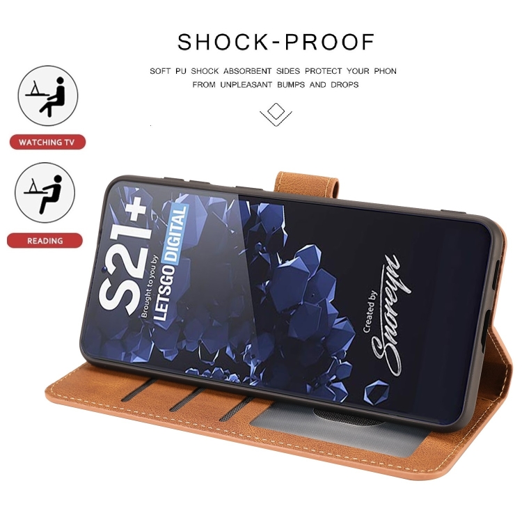  Samsung Galaxy S22 Fodral Skin Touch Brun
