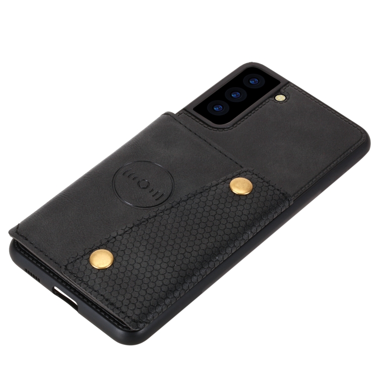  Samsung Galaxy S22 Skal Med Kortfack Och Magnet Svart