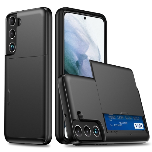  Samsung Galaxy S22 Skal Hybrid Kortfack Svart