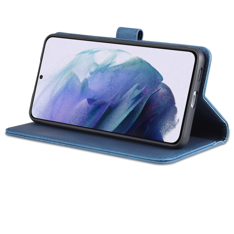AZNS AZNS Samsung Galaxy S22 Fodral Skin Touch Läder Blå