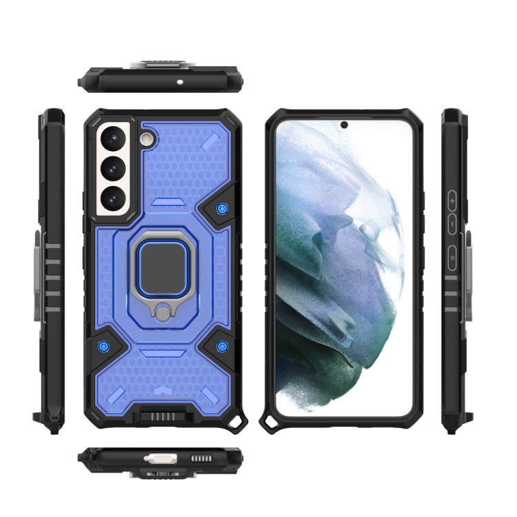  Samsung Galaxy S22 Skal Ring Shockproof Hybrid Blå