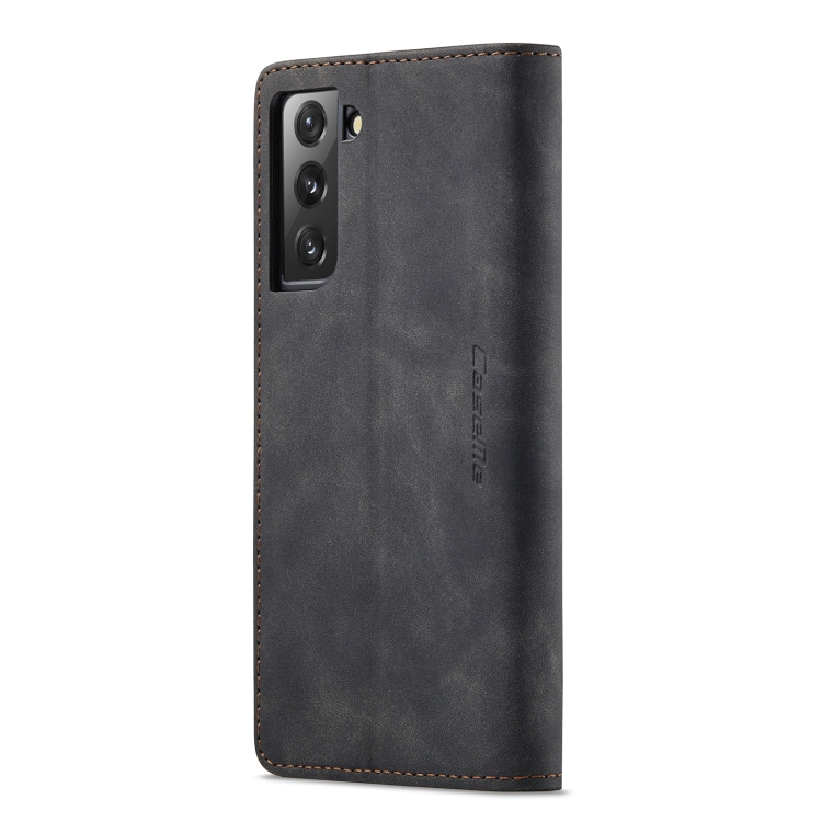 CASEME CASEME Samsung Galaxy S22 Fodral Flip Retro Läder Svart