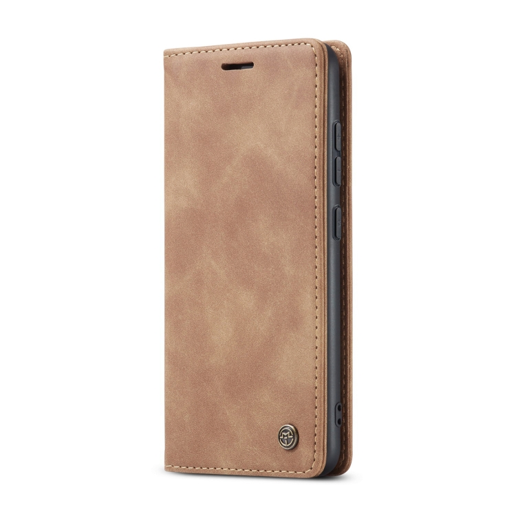 CASEME CASEME Samsung Galaxy S22 Fodral Flip Retro Läder Brun