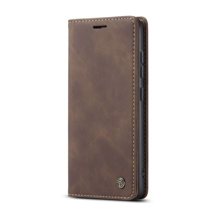 CASEME CASEME Samsung Galaxy S22 Fodral Flip Retro Läder Brun