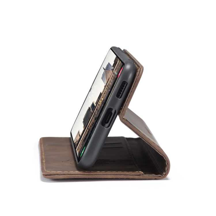 CASEME CASEME Samsung Galaxy S22 Fodral Flip Retro Läder Brun