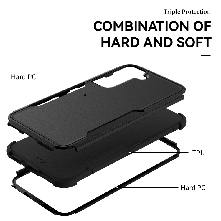  Samsung Galaxy S22 Skal Hybrid Shockproof Svart