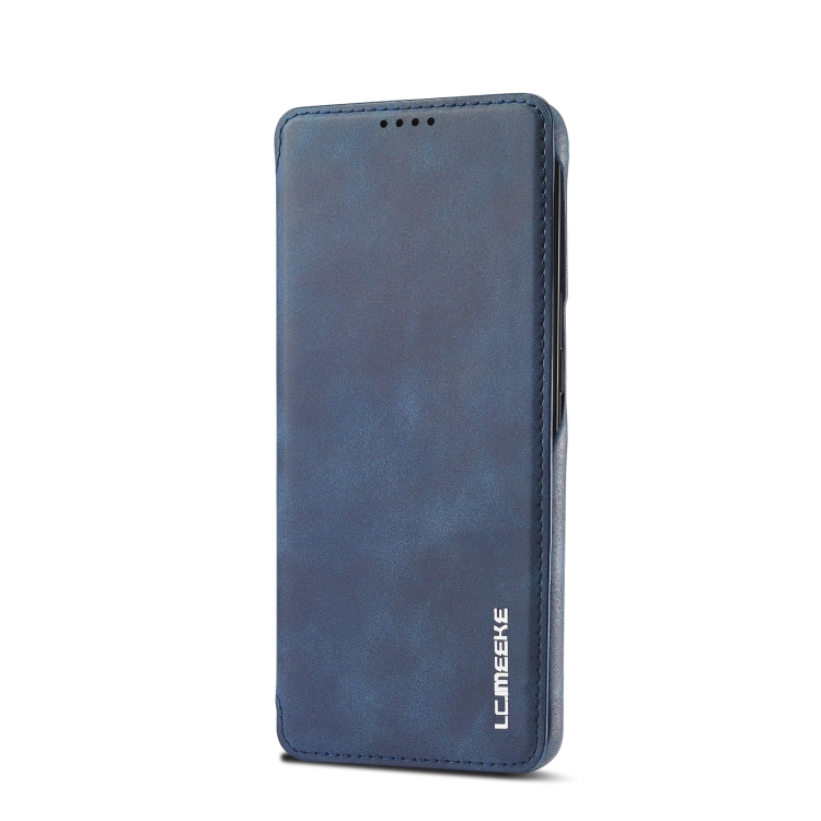 LC.IMEEKE LC.IMEEKE Samsung Galaxy S22 Fodral Flip Retro Blå