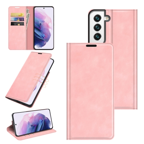  Samsung Galaxy S22 Fodral Retro Skin Touch Rosa