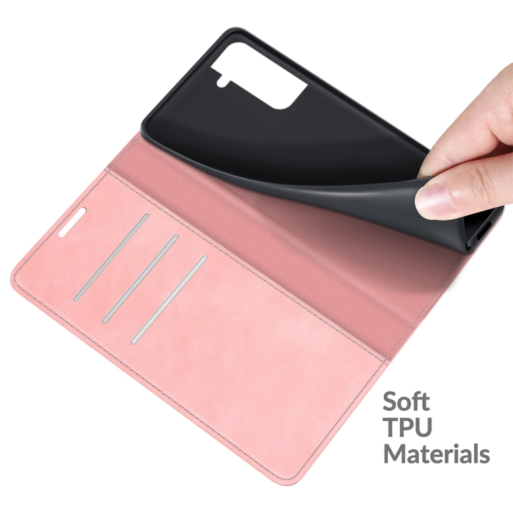  Samsung Galaxy S22 Fodral Retro Skin Touch Rosa