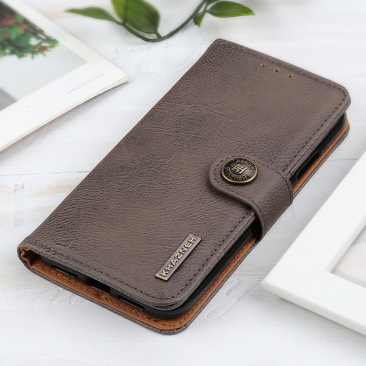 KHAZNEH KHAZNEH Samsung Galaxy S21 FE Fodral Läder Khaki