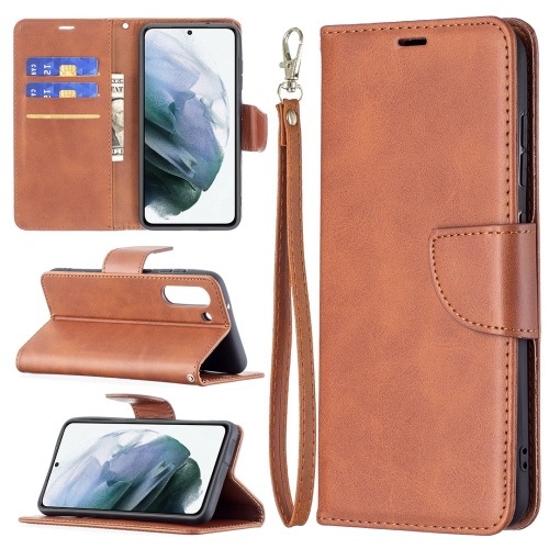  Samsung Galaxy S21 FE Fodral Solid Shark Läder Brun