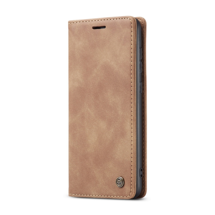 CASEME CASEME Samsung Galaxy S21 FE Fodral Retro Flip Läder Brun