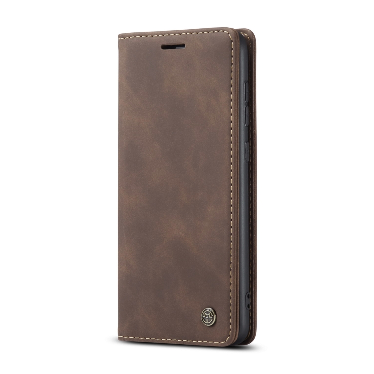 CASEME CASEME Samsung Galaxy S21 FE Fodral Retro Flip Läder Brun