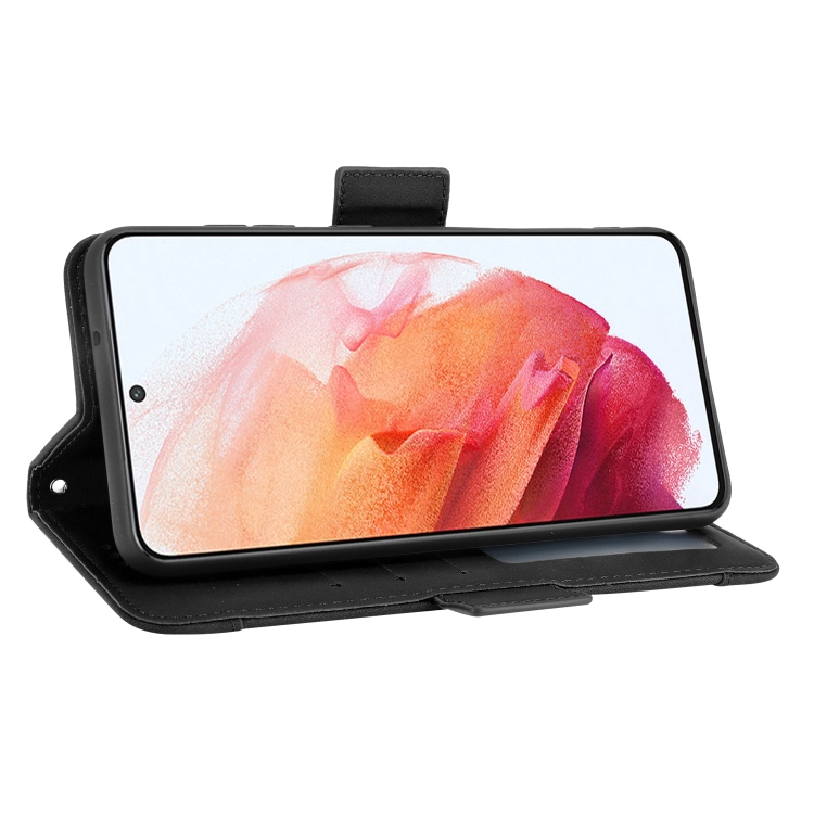  Samsung Galaxy S21 FE Fodral Med Avtagbart Kortfodral Svart
