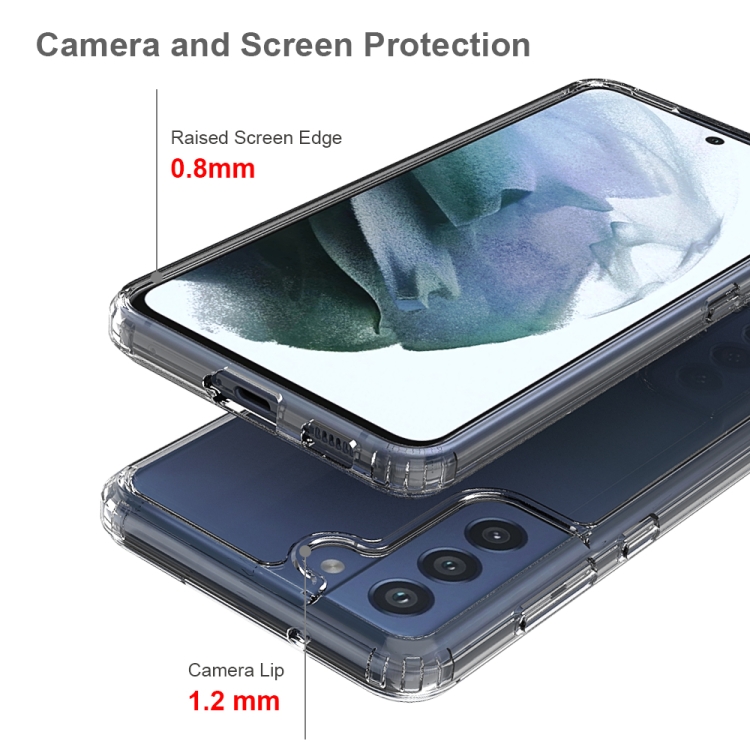  Samsung Galaxy S21 FE Skal Akryl/TPU Shockproof Transparent
