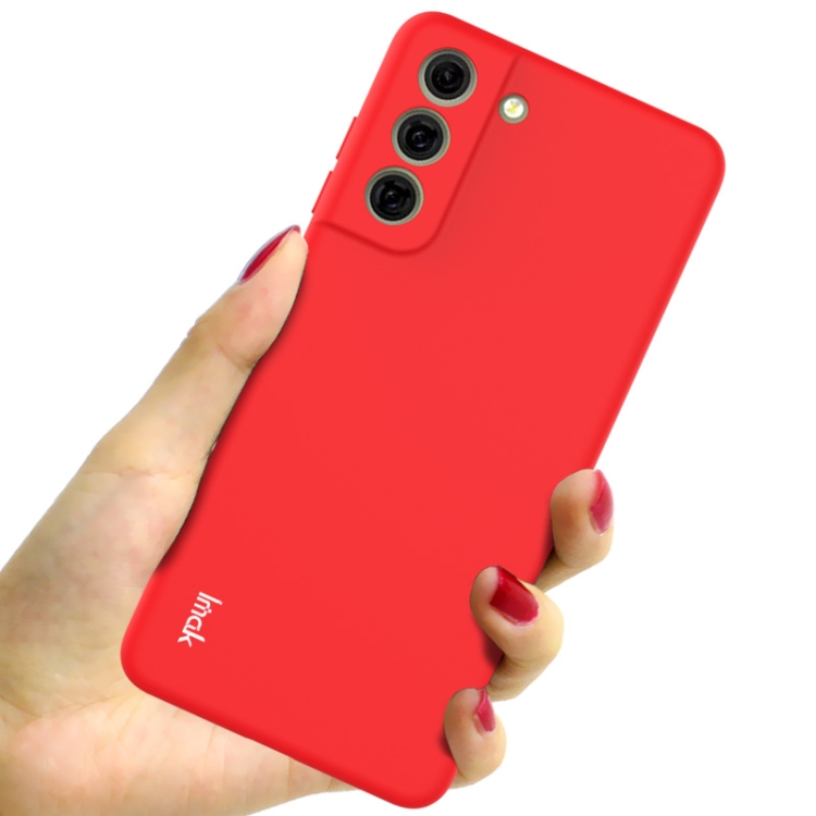 IMAK IMAK Samsung Galaxy S21 FE Skal Skin Touch Röd