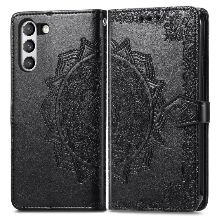  Samsung Galaxy S21 FE Fodral Mandala Flower Svart