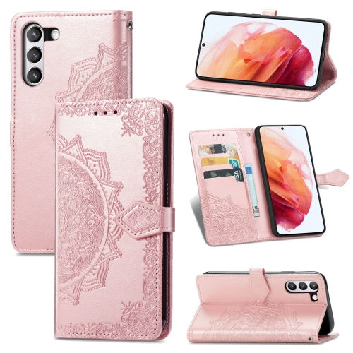  Samsung Galaxy S21 FE Fodral Mandala Flower Roséguld