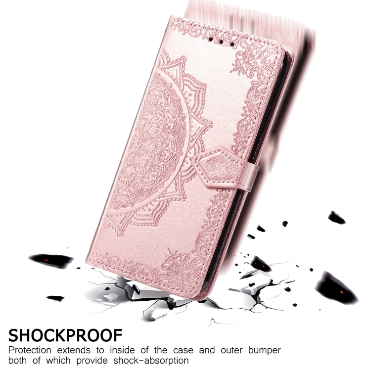  Samsung Galaxy S21 FE Fodral Mandala Flower Roséguld