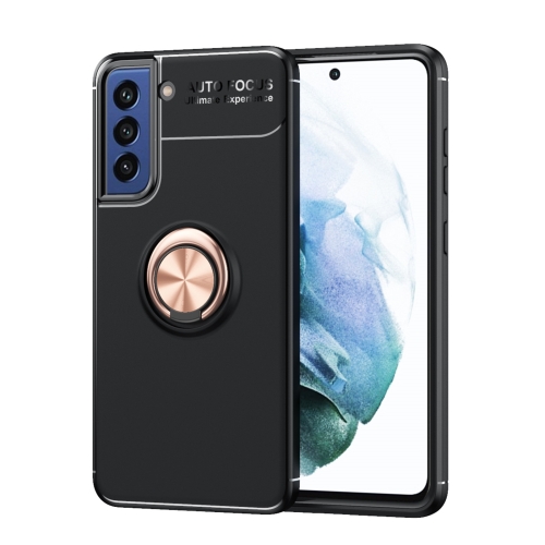  Samsung Galaxy S21 FE Skal Ring Svart/Roséguld