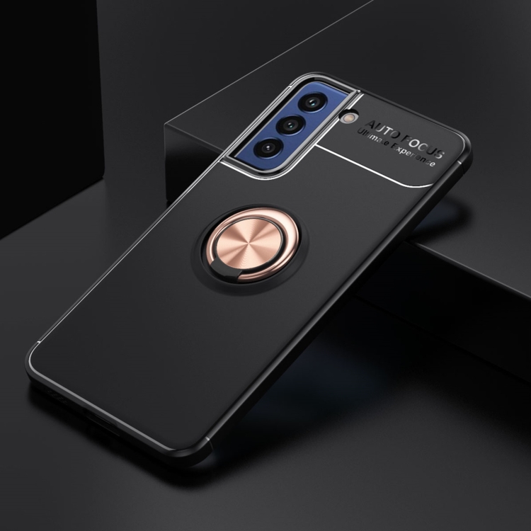  Samsung Galaxy S21 FE Skal Ring Svart/Roséguld