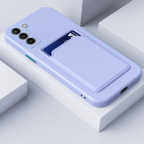  Samsung Galaxy S21 FE Skal Skin Touch Med Kortfack Lila