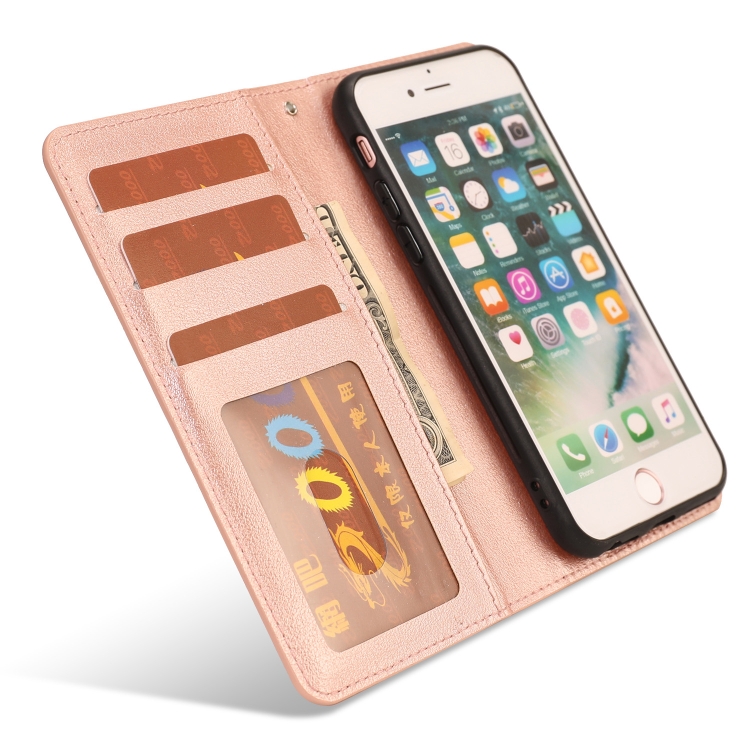  iPhone 7/8/SE 2in1 Magnet Fodral / Skal Roséguld