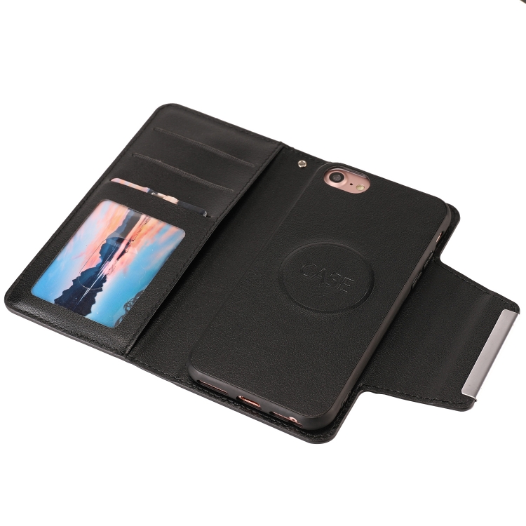  iPhone 7/8/SE 2in1 Magnet Fodral / Skal Svart