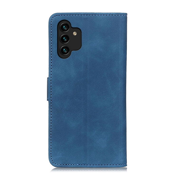KHAZNEH KHAZNEH Samsung Galaxy A13 4G Fodral Retro Läder Blå
