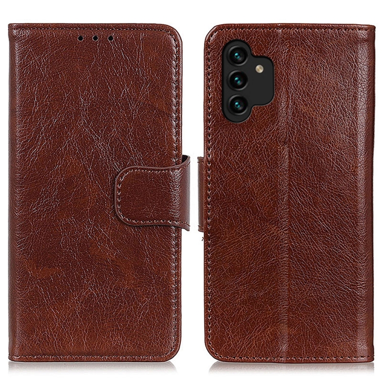  Samsung Galaxy A13 4G Fodral Nappa Läder Brun