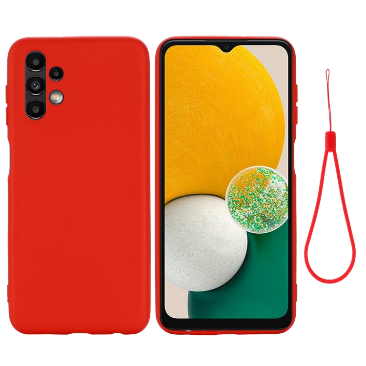  Samsung Galaxy A13 4G Skal Silikon Liquid Röd