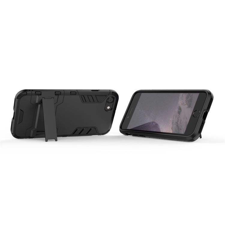  iPhone 7/8/SE Skal Hybrid Armor Kickstand Svart