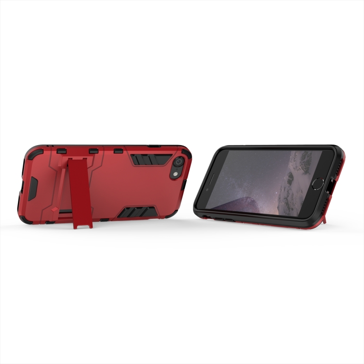  iPhone 7/8/SE Skal Hybrid Armor Kickstand Röd