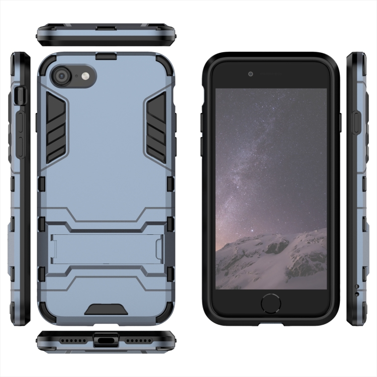  iPhone 7/8/SE Skal Hybrid Armor Kickstand Navy Blue