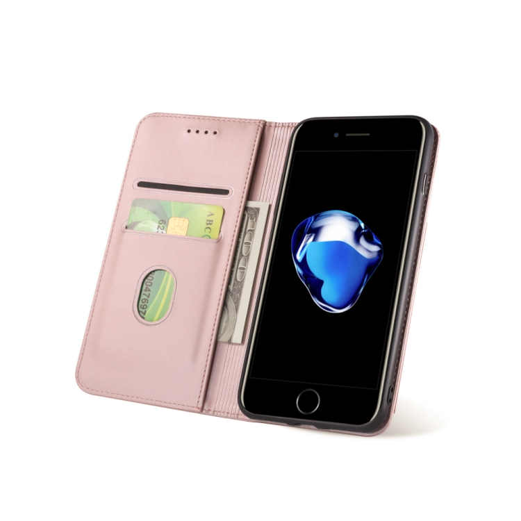  iPhone 7/8/SE Fodral Skin Feel Kortfack Roséguld