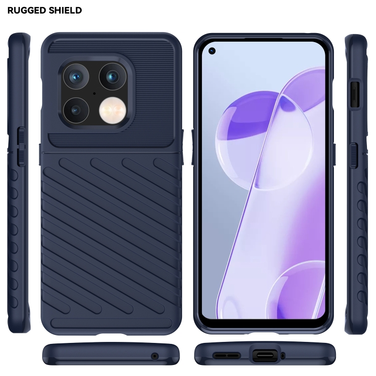  OnePlus 10 Pro 5G Skal Twill Textur Blå