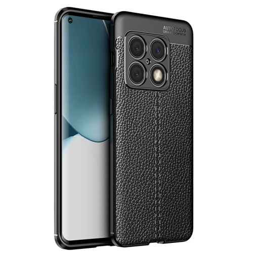  OnePlus 10 Pro 5G Skal Litchi Textur Svart