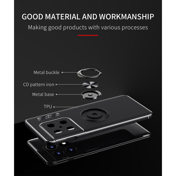  OnePlus 10 Pro 5G Skal Ring Svart/Röd