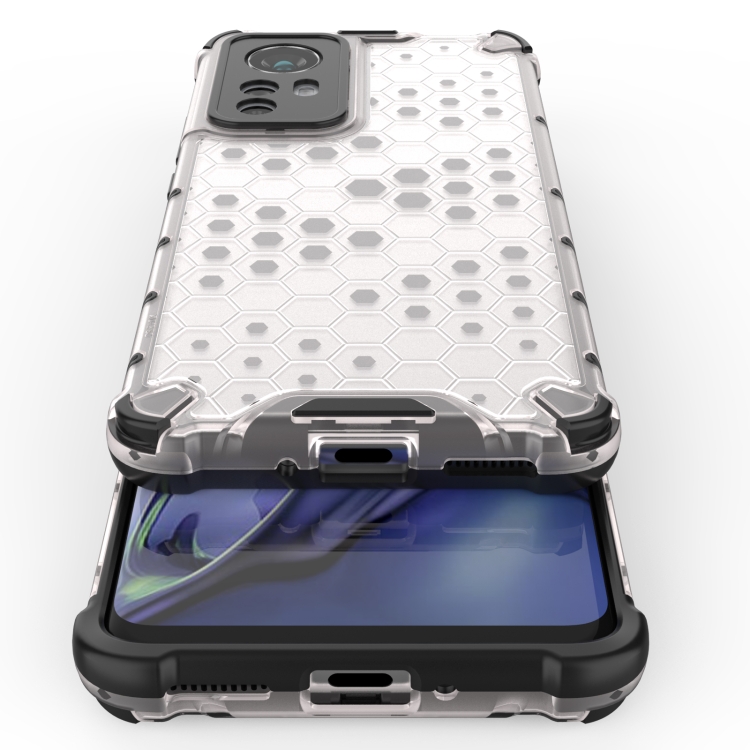  Xiaomi 12 Skal Shockproof Honeycomb Vit