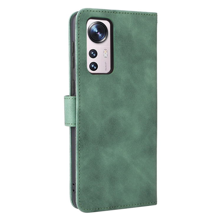  Xiaomi 12 Fodral Skin Touch Läder Grön