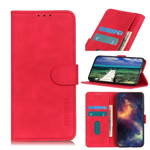 KHAZNEH KHAZNEH Xiaomi 12 Fodral Retro Läder Röd