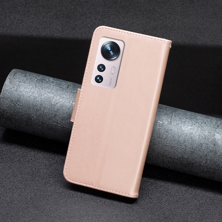  Xiaomi 12 Fodral Tryck Butterfly Roséguld