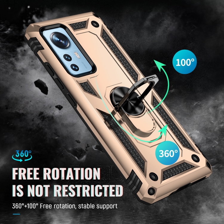  Xiaomi 12 Skal Shockproof Ring Guld