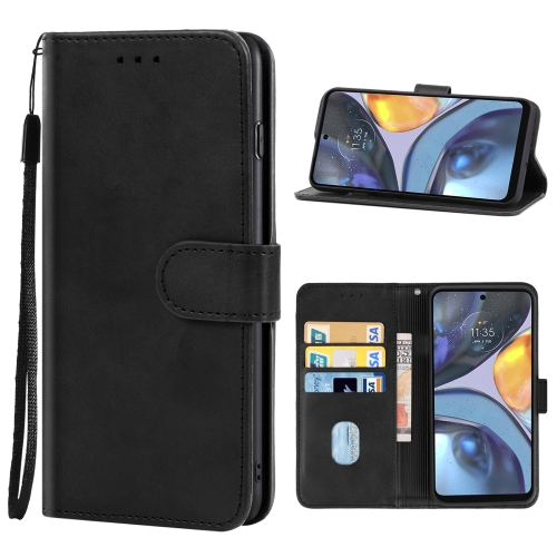  Motorola Moto G22 Fodral Läder Svart