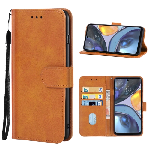  Motorola Moto G22 Fodral Läder Brun
