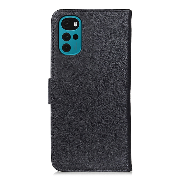 KHAZNEH KHAZNEH Motorola Moto G22 Fodral Läder Svart