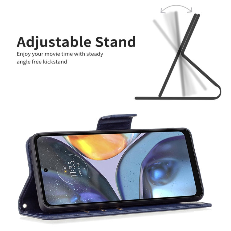  Motorola Moto G22 Fodral Shark Solid Blå